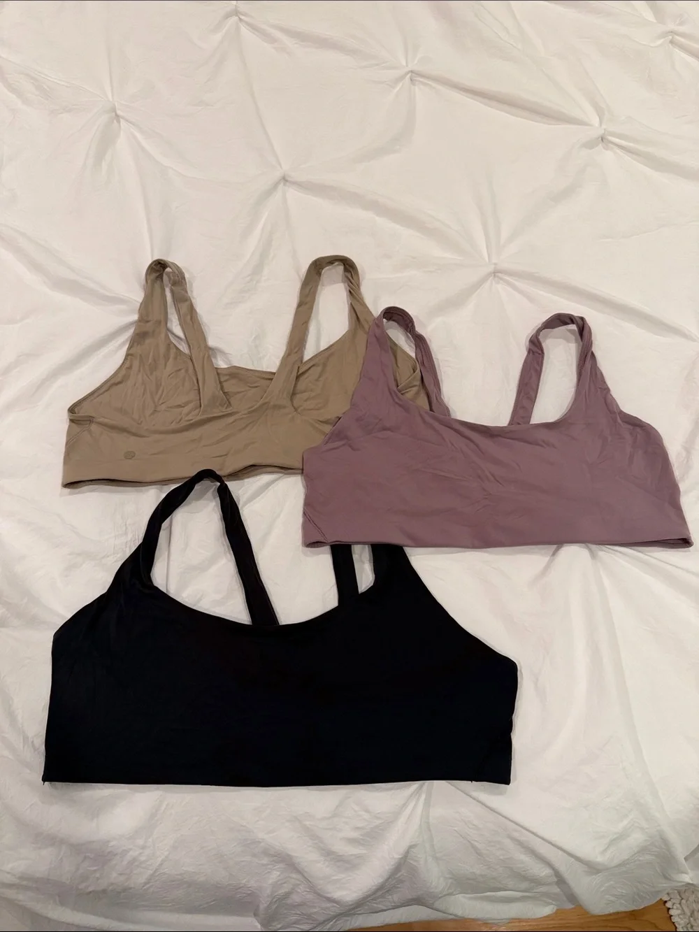 3 lululemon scoop next bralettes thick strap size 10